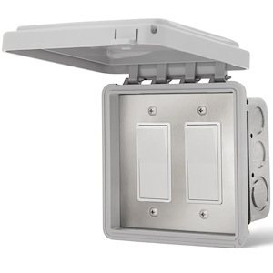 ON/OFF Dual Switches In Wall Cover