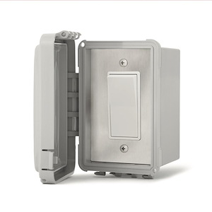 On/Off Single Switch with Weatherproof Box for Surface Mount Installation
